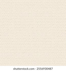 Beige jute blanket or rug with elusive horizontal stripes. Pale carpet texture. Seamless pattern. Abstract vector.