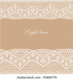 Fondo de encaje beige