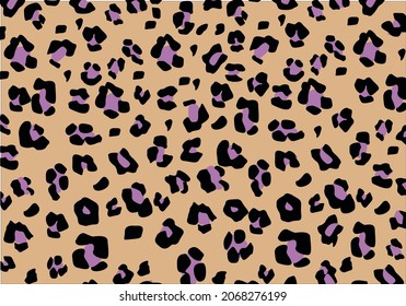 beige leopard design animal pattern vector art