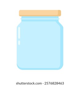 Beige Lid Jar. Perfect for product packaging, storage visuals, or eco-friendly themes in design projects and creative content.