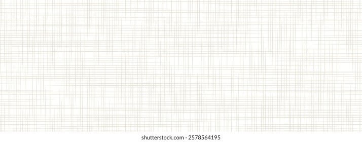 Beige linen seamless texture. Light neutral canvas repeating background. Sackcloth fabric material wallpaper. Rough hessian textile. Rustic woven burlap surface. Vector organic cotton backdrop