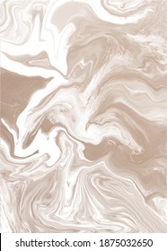 Beige liquid marble canvas abstract painting background.
