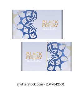 Beige luxury pattern black friday sale party poster