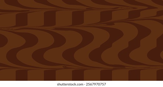 Beige marble acrylic swirl seamless pattern. Coffee latte, caramel, ice cream texture. 1970s trippy psychedelic waves print background.