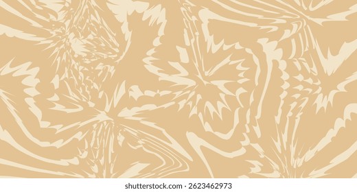 Bege mármore acrílico redemoinho sem emenda padrão. Café com leite, caramelo, textura de sorvete. Ondas psicodélicas trippy 1970 imprimir fundo.