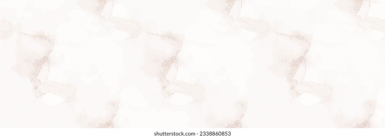 Beige Marble Pattern. Light Marble Watercolor. Beige Water Color Marble Stone. White Alcohol Ink Watercolor. Light Vector Granite. White Rock Wall. Light Abstract Background. Vector Seamless Painting