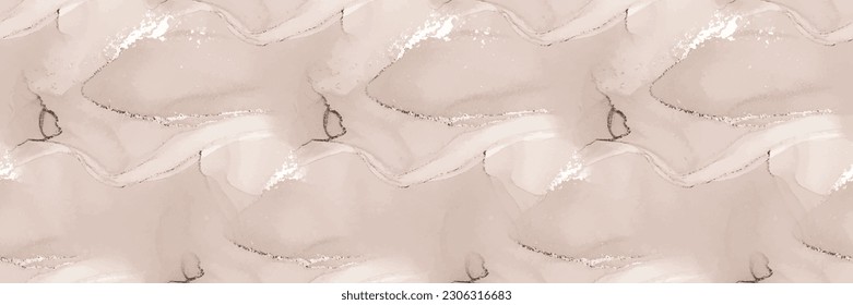 Beige Marble Texture. Light Tile Paint. White Marble Watercolor. Light Gradient Background. Beige Alcohol Ink Marble Floor. White Water Color Watercolor. Pale Vector Pattern. Vector Abstract Painting