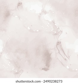 Beige Marble Texture. Light Marble Watercolor. Brown Water Color Watercolor. Cream Seamless Background. Brown Soft Tile. Cream Alcohol Ink Repeat Paint. Beige Vector Grunge. Vector Seamless Painting