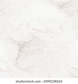 Beige Marble Texture. Beige Pastel Texture. Cream Rock Stone. Light Abstract Background. Beige Alcohol Ink Splash Paint. Brown Water Color Watercolor. Brown Marble Watercolor. Vector Seamless Template