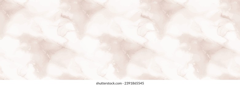Beige Marble Texture. White Tile Paint. Light Marble Watercolor. White Abstract Background. Beige Alcohol Ink Splash Slate. Light Water Color Background. Beige Vector Splash. Modern Seamless Template