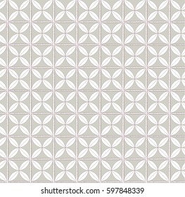 Beige mosaic pattern on the white background
