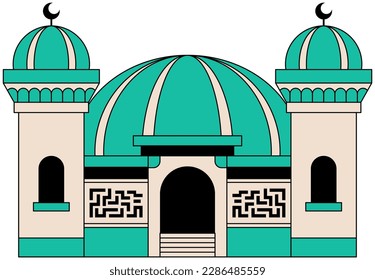 Moslem Moslem Moschee Illustrationen