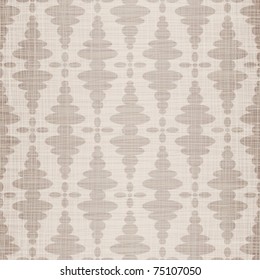 Beige natural flax with drawing