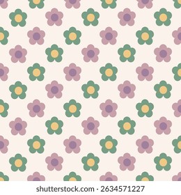 Bege vintage flor natureza pastel flor padrão sem emenda, perfeito para arte e artesanato, papel digital, impressão de tecido, impressão têxtil, embalagem, scrapbooking, envoltório de presente, fundo e muito mais.