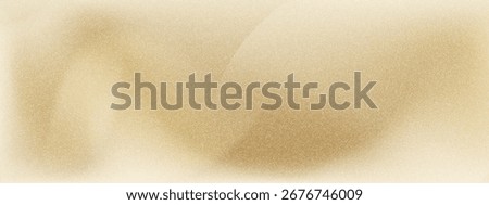 Beige noise background. Pastel brown vector gradient bg. Abstract light cream pattern of grainy sand texture. Smooth blur wave illustration