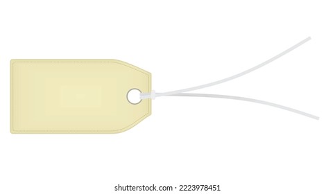 Beige  notice label. vector illustration