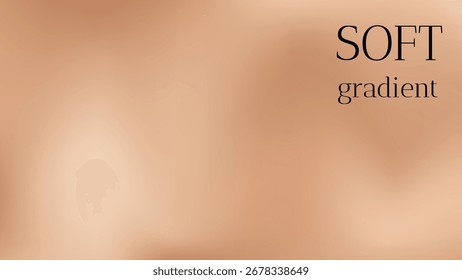 Beige nude background. Abstract brown gradient with cream color gradation, neutral soft and warm gold light blur texture. Aesthetic feminine skin and silk backdrop, subtle minimal vintage card cover.