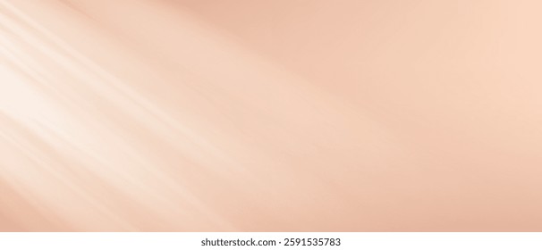 Beige nude background shadow wall 3d studio room, Inside studio light brown, Reflections light shadow effects background, Vector illustration.