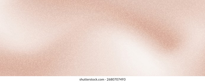 Beige, nackt gefärbt mit einem weichen, unscharfen Farbverlauf kombiniert mit einem feinen Korn- oder Glitzereffekt, perfekt für Kosmetika oder romantische Designs