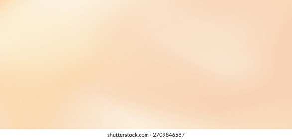 Fondo de gradiente crudo beige con textura pastel ondulada. Fondo de pantalla color champán en tonos cafés y lácteos. Elegante Ilustración vectorial suave para invitaciones y carteles