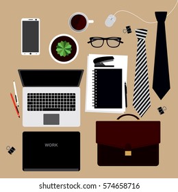 Beige office tool