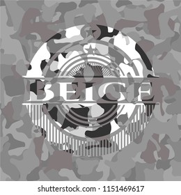 Beige on grey camo pattern