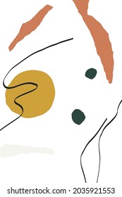 Decoración beige y naranja vectorial Memphis fondo. Plantillas de esbozo continuas. Dibujar textura de belleza. Invitación gráfica de Formas Pastel.