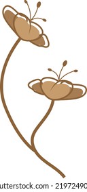 Beige Organic Boho Shape Vector