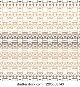 Beige pastel gradient color. Seamless geometric pattern. Retro style. Vector illustration.