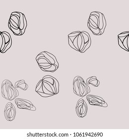 beige pattern for the decoration of the display can be either a sticker or as textiles for home