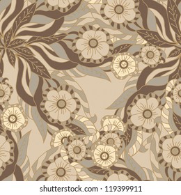 Beige pattern in vintage style