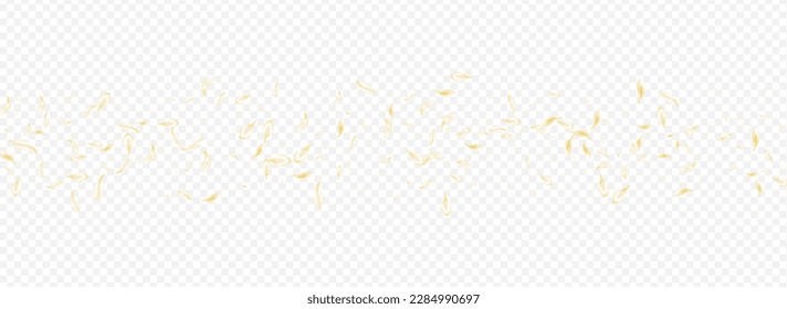 Beige Petal Japanese Vector Panoramic Transparent Background. White Blur Floral Template. Delicate Sakura Fly Design. Yellow Blossom Flying Frame. Tender Peach Texture.