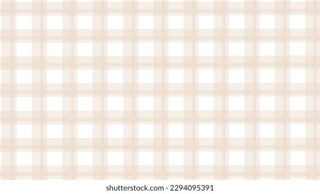 Beige plaid fabric texture as a background