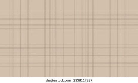 Beige plaid fabric texture as a background