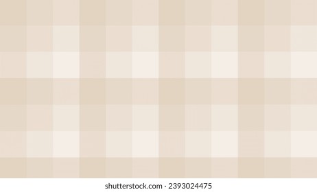 Beige plaid fabric texture as a background	