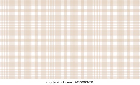 Beige plaid fabric texture background