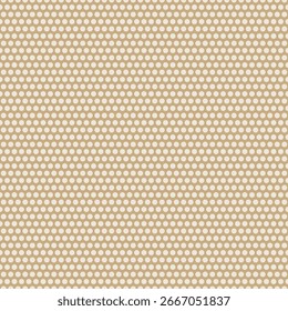 Fondo de lunares beige. Patrón sin fisuras. Vector