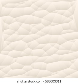 Beige polygon abstract triangulated background, vector illustration