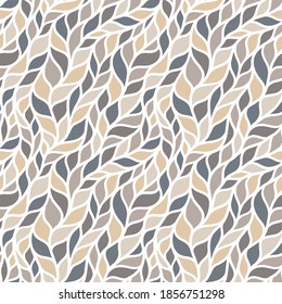 Beige realistic knit texture seamless pattern. Vector seamless background for banner, site, card, wallpaper.