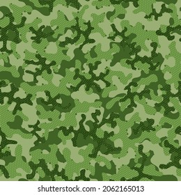 Beige Repeated Creative Graphic Texture. Autumn Seamless Abstract Vector Wrapping. Brown Camouflage Seamless Pattern. Green Seamless War Graphic Camouflage. Camouflage Seamless Green
