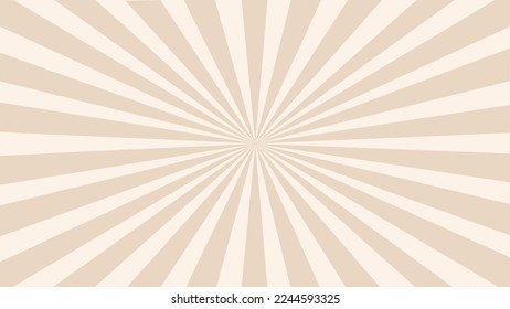 beige retro background with rays