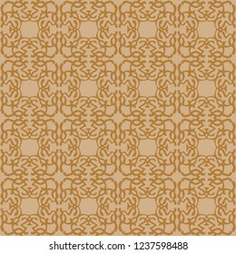 Beige royal pattern. The Seamless vector background