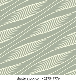 Beige and Sage Variegated Textured Wavy Pattern