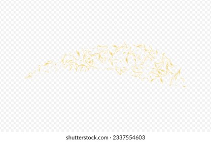 Beige Sakura Sommer Vektorgrafik transparenter Hintergrund. Goldfall-Pfirsichrahmen. Gelbes Kirschfliegerdesign. Illustration zur Fliegenfliege des weißen Petals. Frühlingsblütentextur.