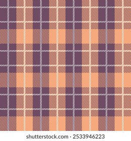 Beige Scotland textile seamless pattern. Fabric texture check tartan plaid. Abstract geometric background for cloth, fabric. Monochrome graphic repeating design. Modern squared ornament.