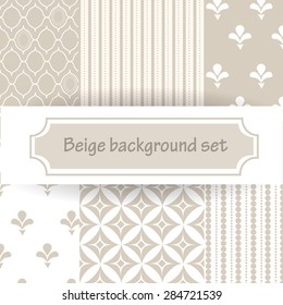 beige seamless background set in white and baige