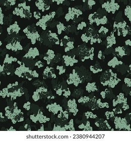 Beige Seamless Circle Graphic Pattern. Camouflage Vector Green Repeated War Graphic Texture. Brown Camouflage Seamless Pattern. Khaki Repeated Artistic Graphic Art. Camoflage