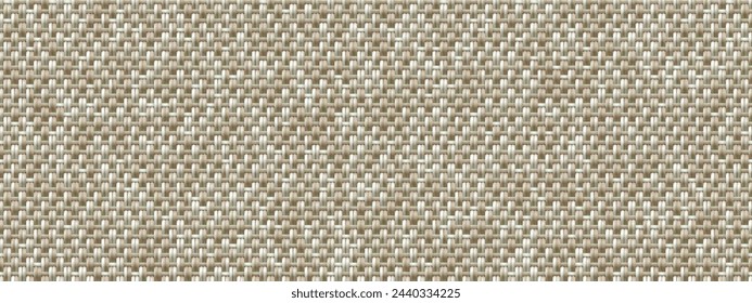 Beige seamless fabric texture for blinds, curtains and furniture upholstery. Roller blinds made of PVC or vinyl for shading windows. Technical material. Vector illustration.