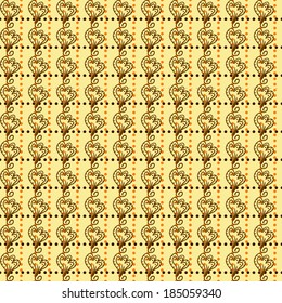 Beige seamless pattern