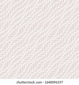 Beige seamless pattern of braids, endless texture, stylized sweater fabric.  